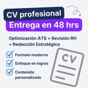 CV Profesional en 48 horas